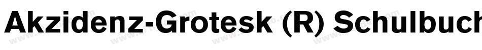 Akzidenz-Grotesk (R) Schulbuch 2 Regular字体转换
